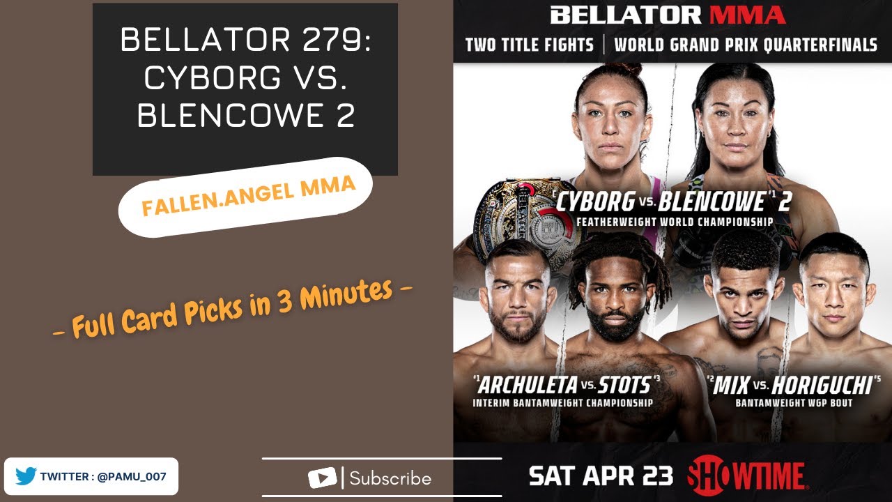 Bellator 279: Cyborg vs. Blencowe 2 | Full Card Fight Predictions in 3 Minutes