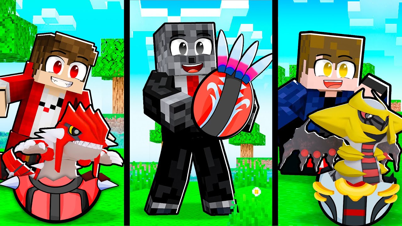 3 Idiotas CHOCANDO Ovos de Pokemon de 100.000KM no Minecraft