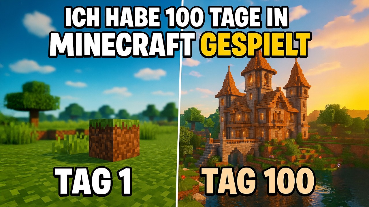 Ich habe 100 Tage Minecraft gespielt [FILM]