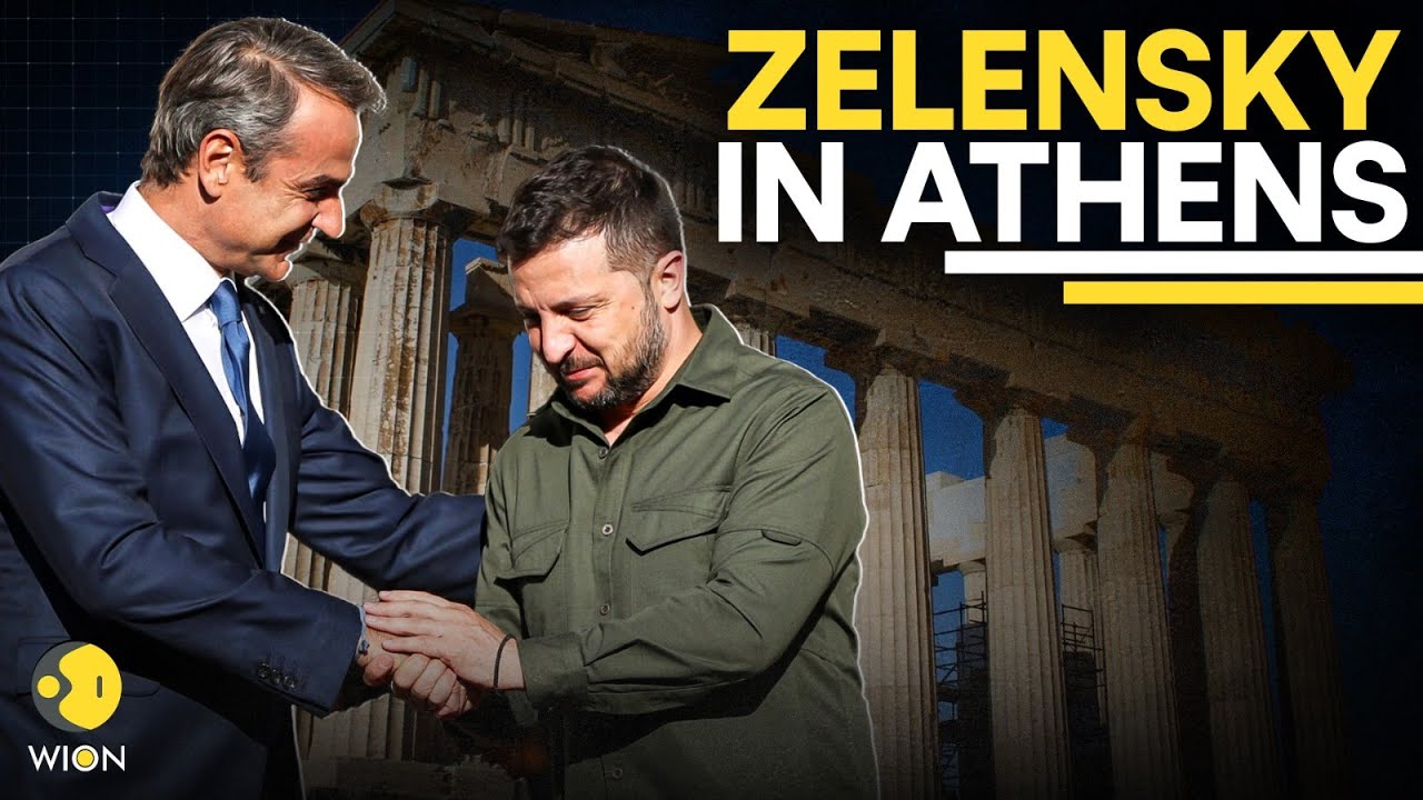 Zelensky LIVE: Ukrainian President Zelensky  & Kyriakos Mitsotakis hold Press Briefing In Greece