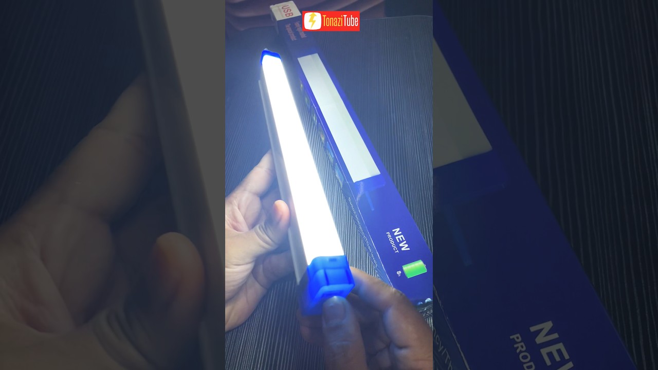 How to Use USB Rechargeable Emergency Light - Unboxing Portable LED Lamp #shortvideo