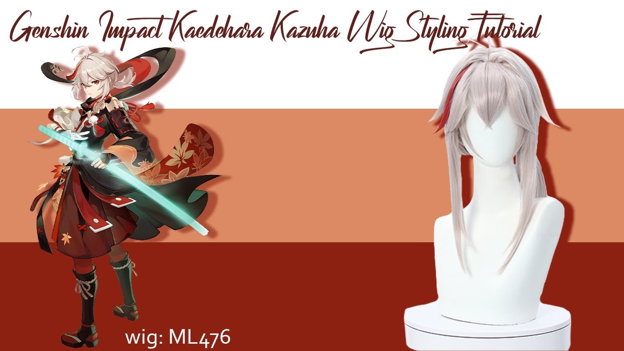 Genshin Impact Kaedehara Kazuha Wig Styling Tutorial