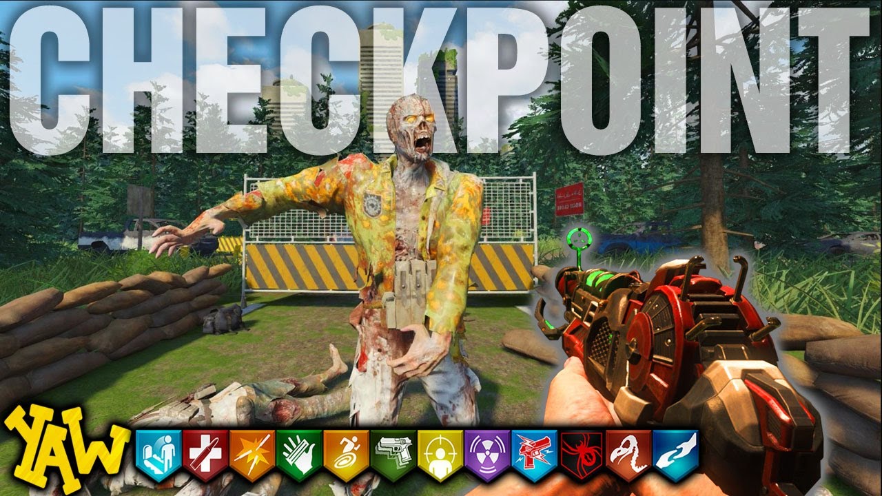 ЧЕКПИНТ-ЗОМБИ (геймплей Call of Duty Zombies)