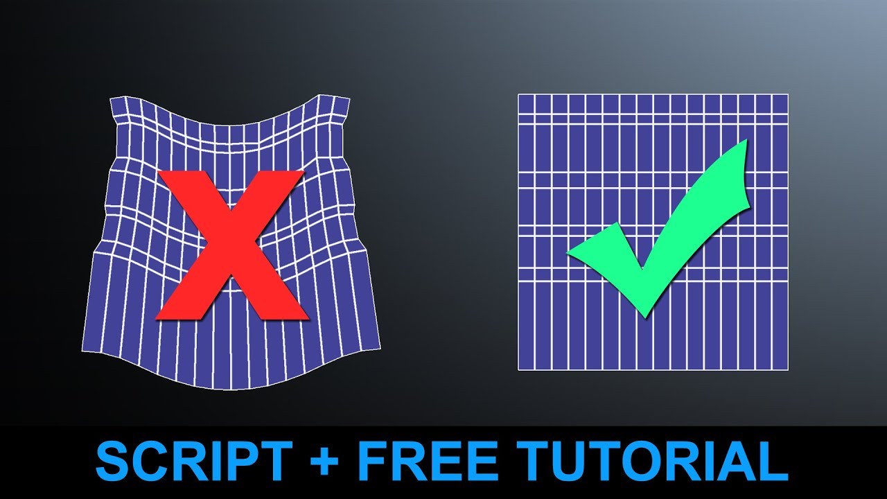 Самый простой способ создания UV-развертки в Maya