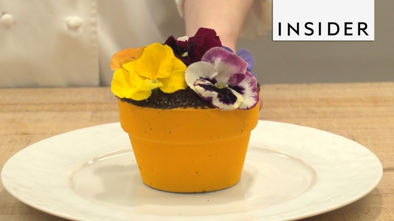 Flower Pot Dessert at Jardin