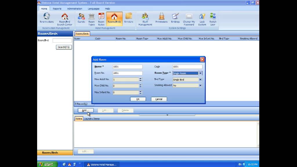 Reservation Quick Start For Bistone Hotel Management System
