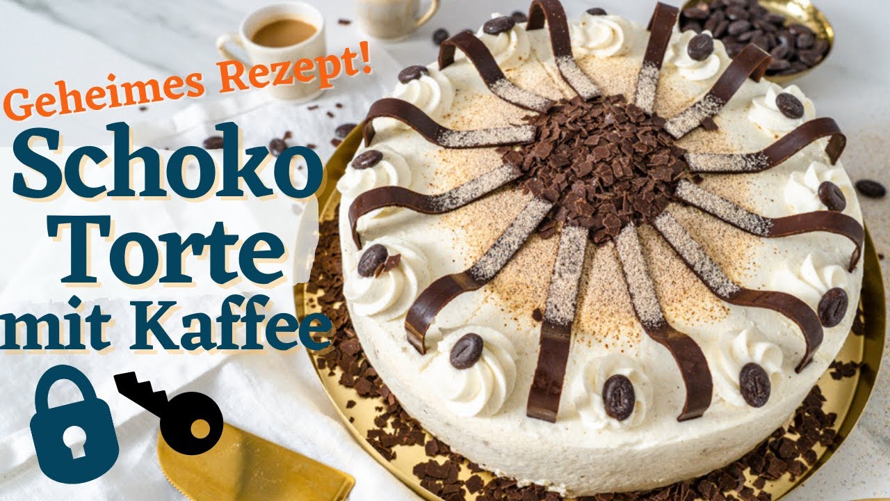 SCHOKOTORTE GEHEIMREZEPT MIT KAFFEE - schnelle Mokka Torte Rezept - Sahnetorte einfach