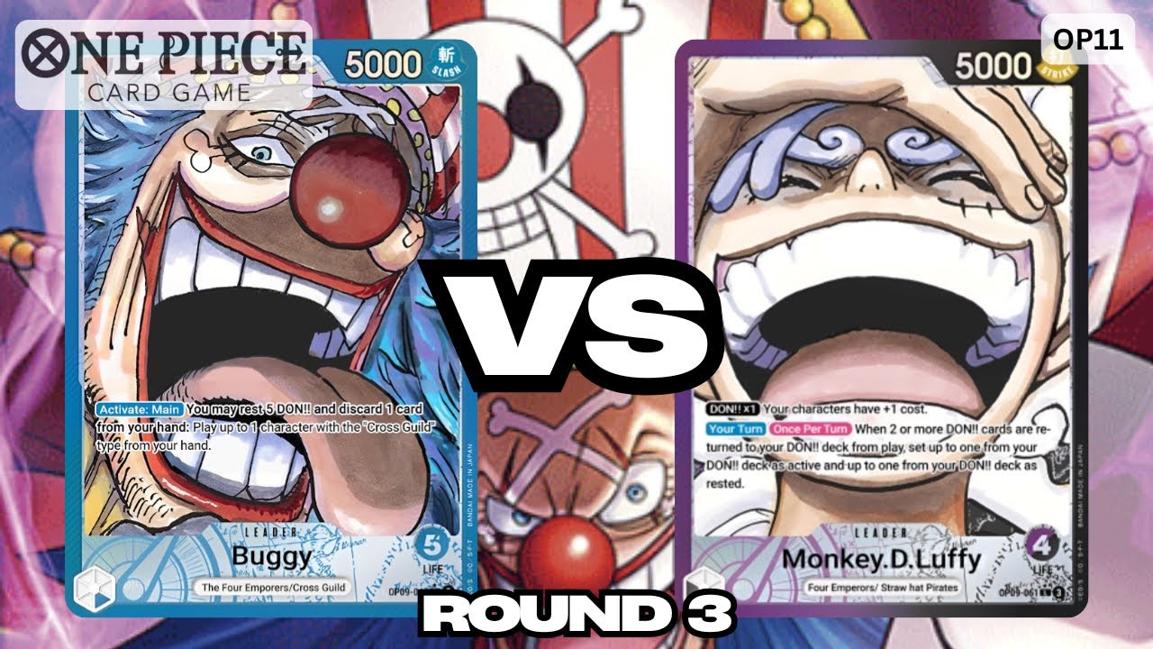 Buggy VS PB Luffy | OP11 Locals Gameplay - Round 3