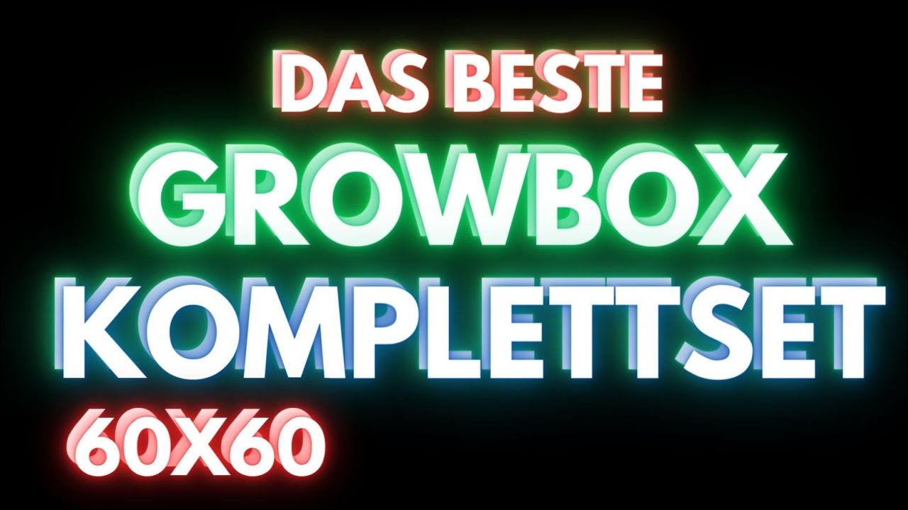 Das beste Growbox Komplettset LED 60x60