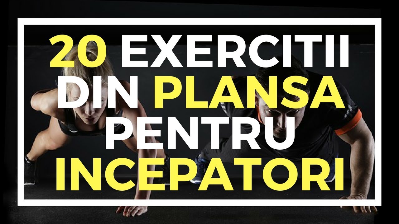 Plansa (plank) - 20 de exercitii pentru incepatori