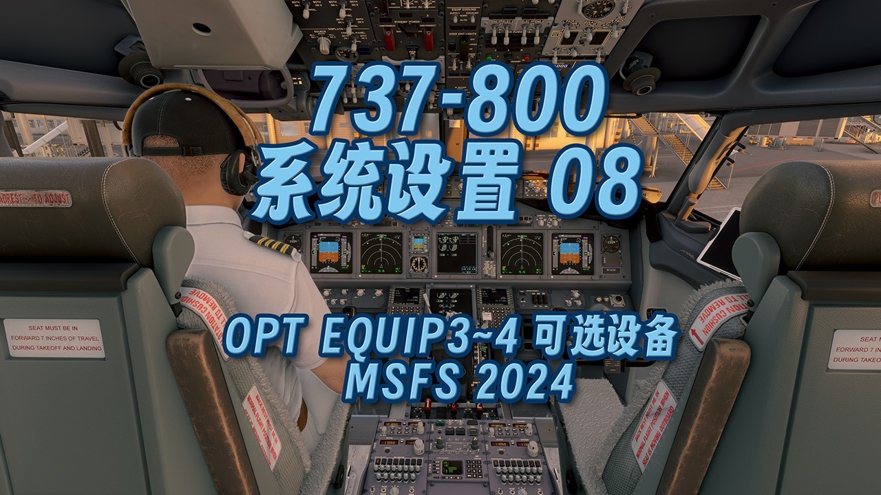 波音 737-800 设置08 OPT EQUIP3~4 可选设备
