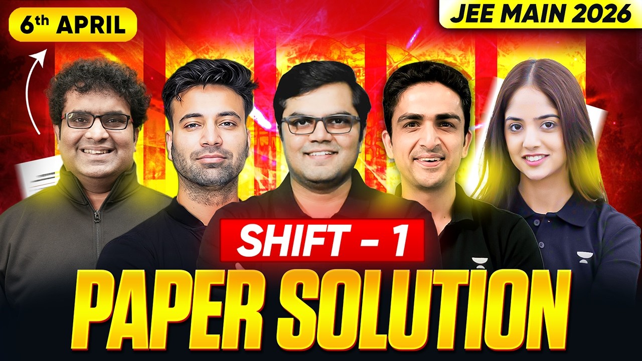 JEE Main 2026 Paper Solution - 6th April - Shift 1