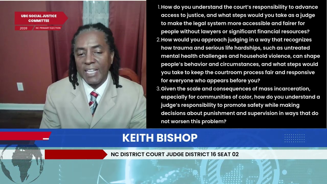 NC District Court Judge District 16 - Keith Bishop