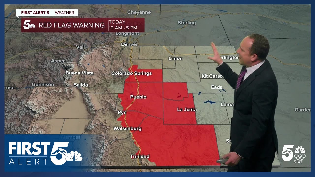 Red Flag Warnings return on Monday, with snow and cold late this week