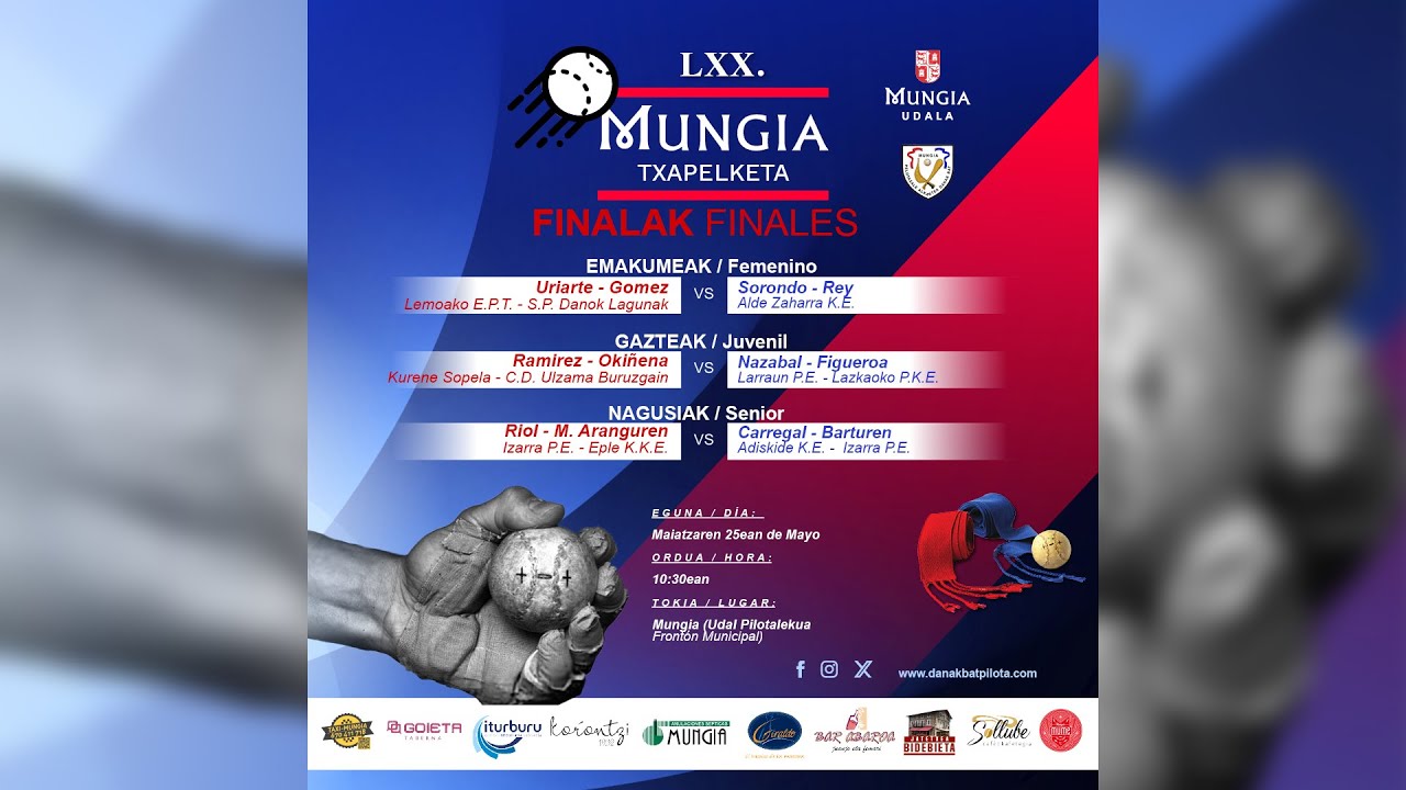 LXX. MUNGIA TXAPELKETA - FINALAK - FINALES