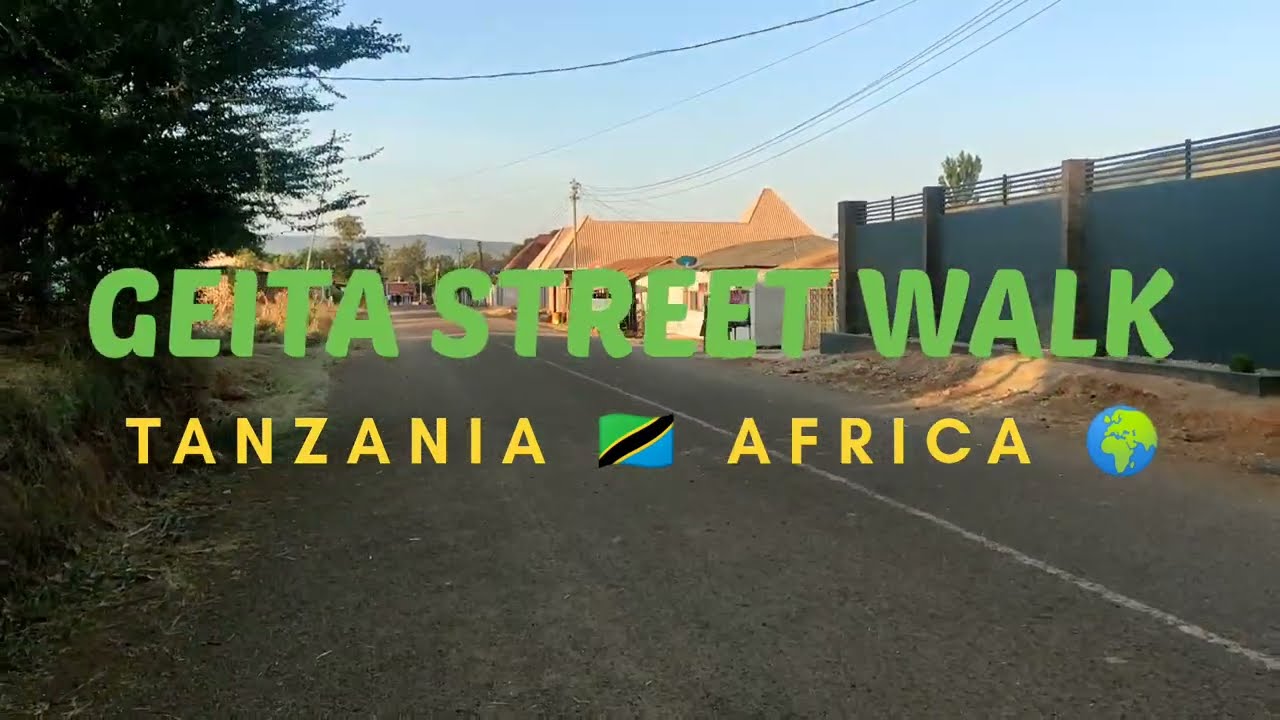 Geita City Tanzania Street walk - Sunday