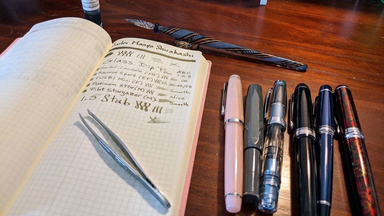 Sailor Manyo Shirakashi and Fountain Pens