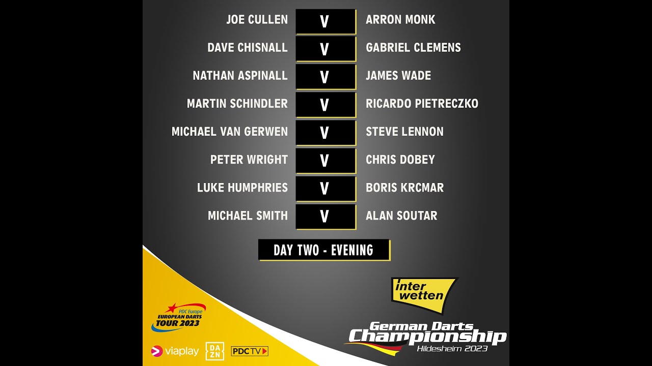 PDC German Darts Championship 2023 Round 2 Michael van Gerwen v Steve Lennon 2023 10 14 HUN