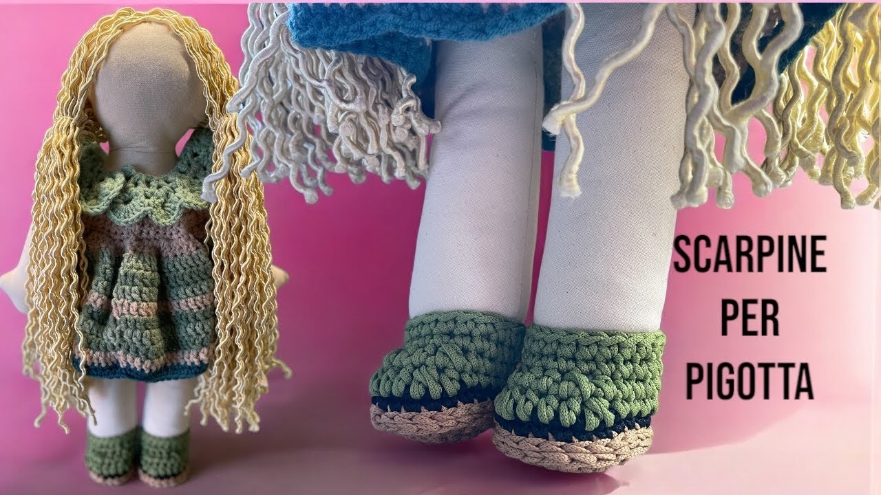 #scarpine ad #uncinetto per #pigotta #unicef #tutorial #facile