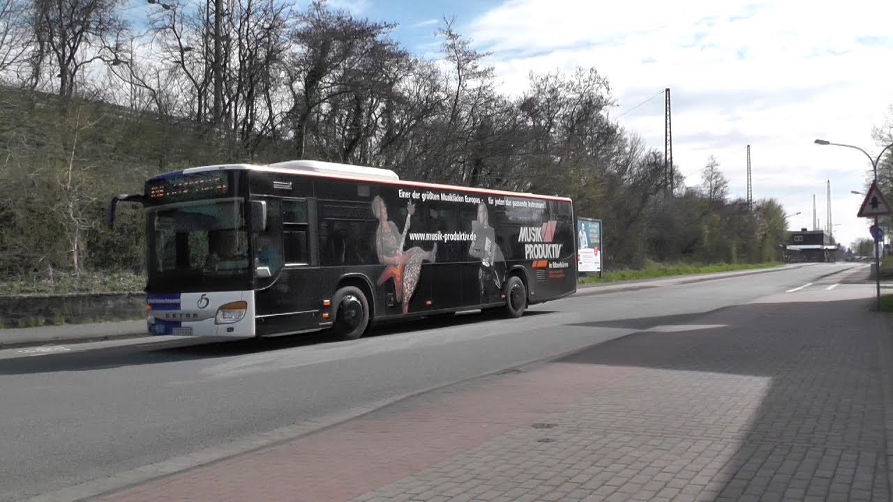 Bus Endpunkte der Linie 45 und 46 der RVM am Bahnhof Lengerich