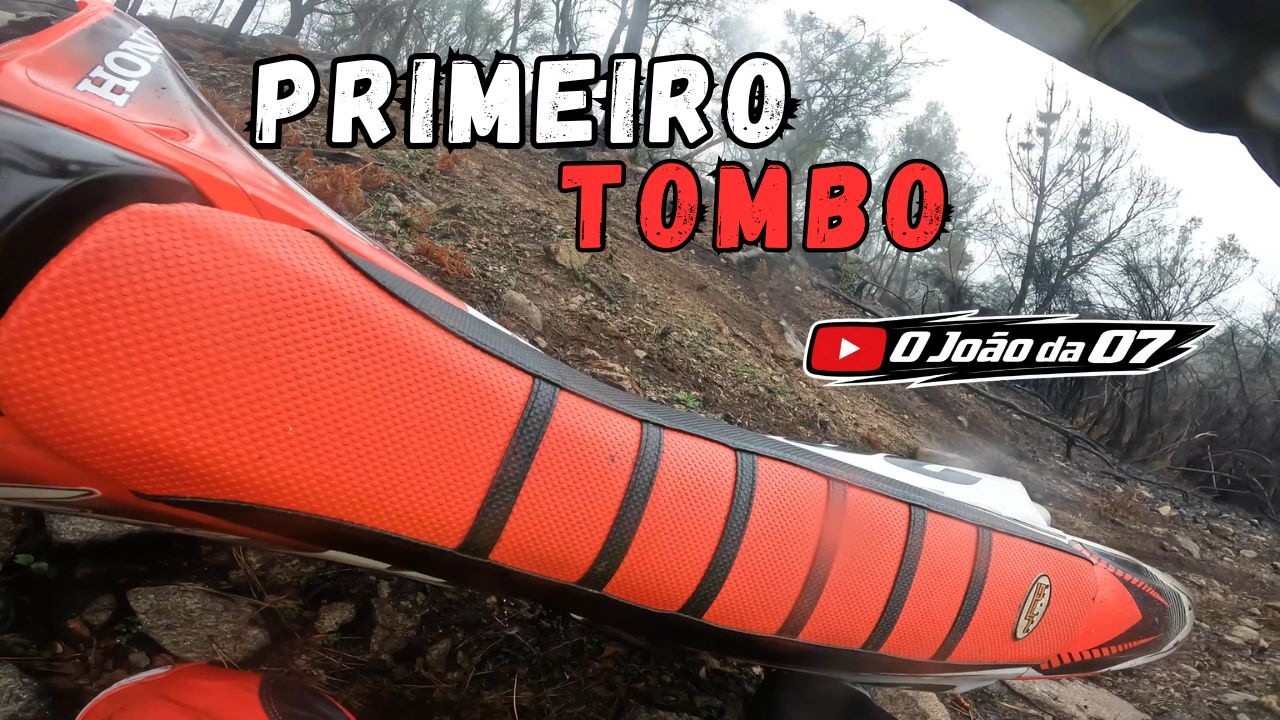 Primeiro tombo com a HONDA CR 250
