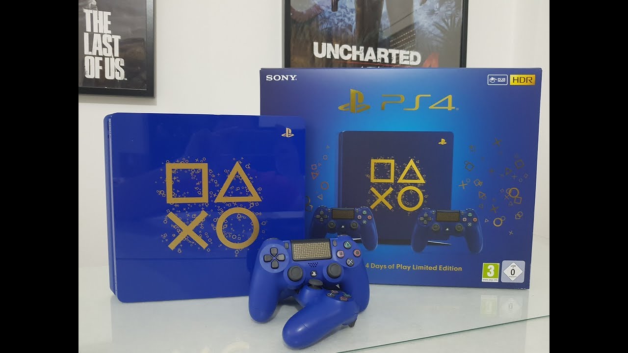 Days Of Play Ps4 Slim Limited Edition Console unboxing