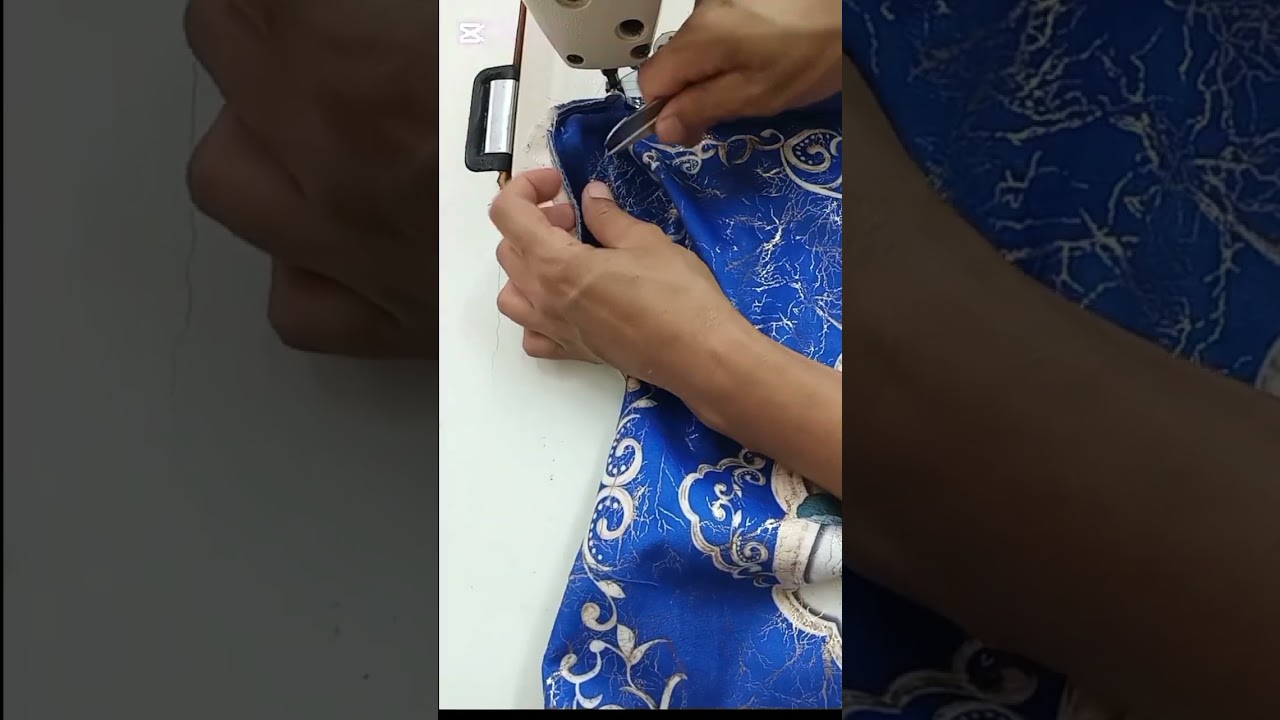 خياطة وسادة بالكوردون المغلف. 