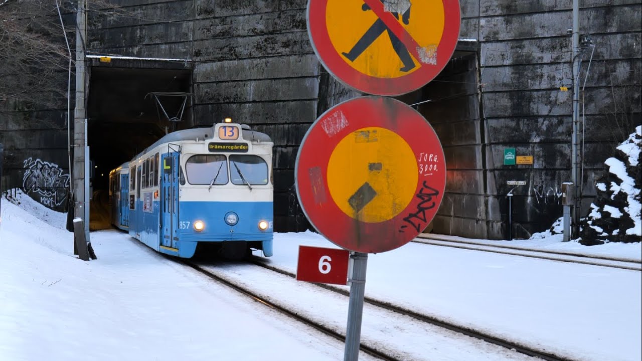 Spårvagnar och Snö i Göteborg - Plus M28 Bonusklipp - 4k60