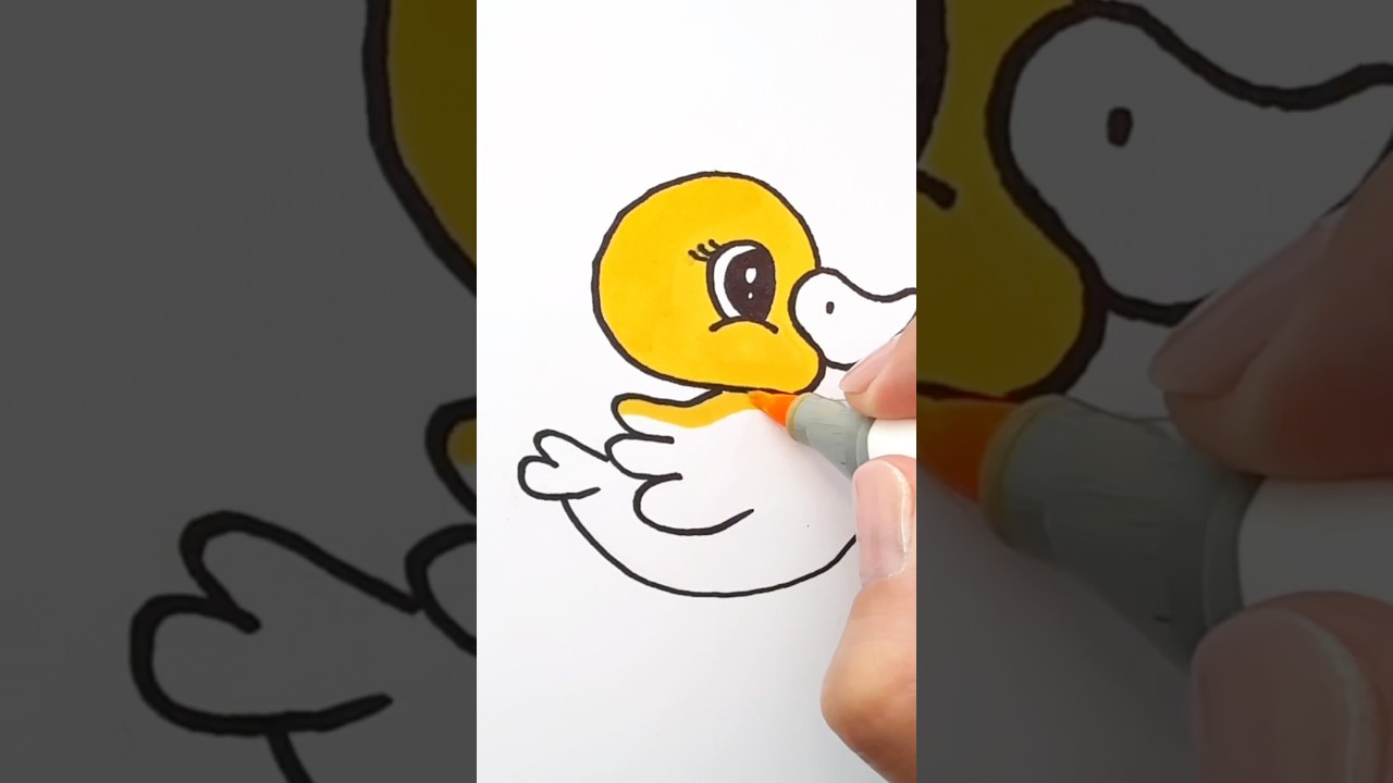 How To Draw a Cute Duck Step by Step!