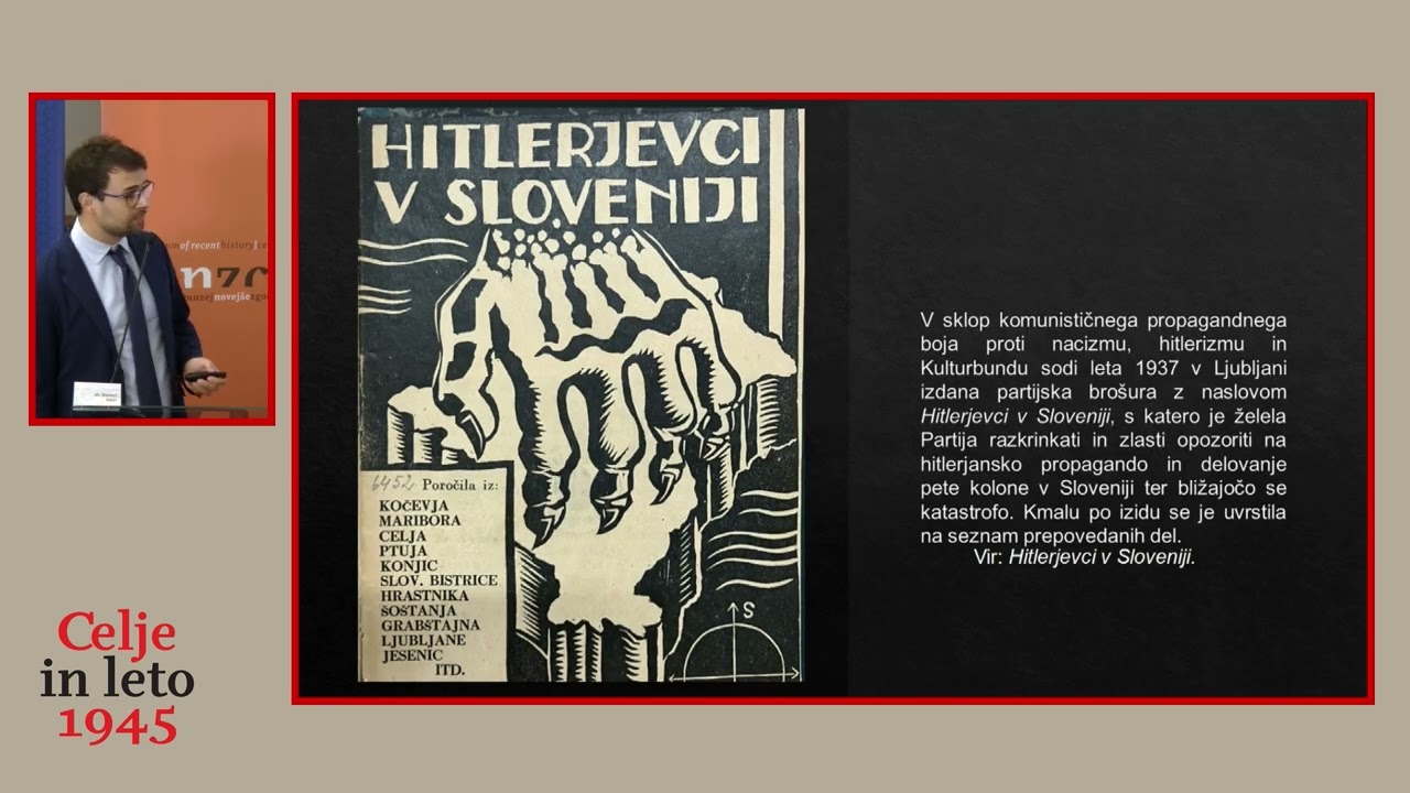 Kulturbund v Dravski banovini in Celju v retrospektivi 80. obletnice - dr. Daniel Siter