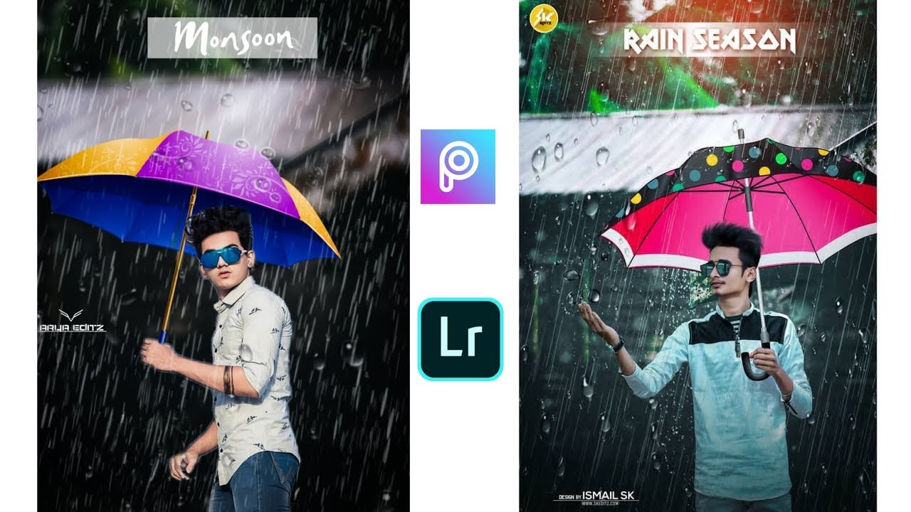 PicsArt MONSOON photo editing rainy season tutorial |Arya editz |