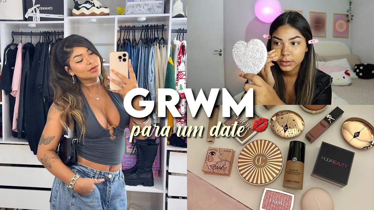 ARRUME-SE COMIGO PARA UM DATE 💋 | GRWM + testando makes novas