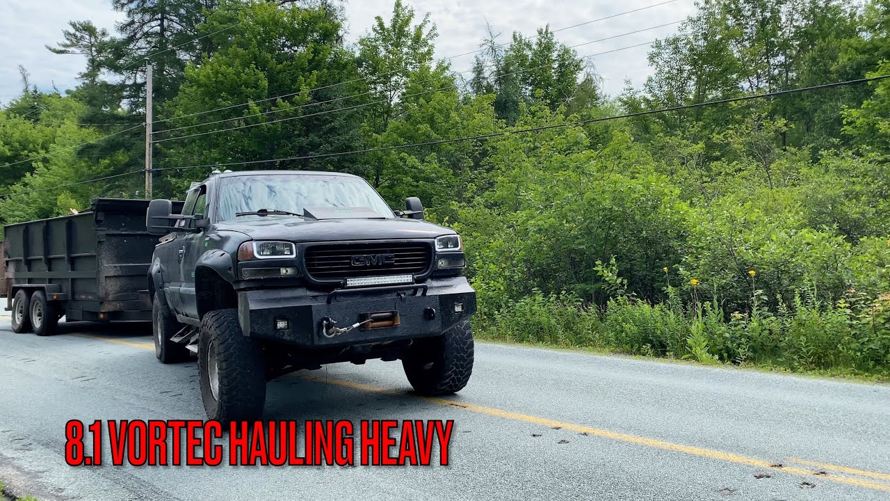 8.1 Vortec Cammed GMC Still Pulling Strong Hauling 15000lbs