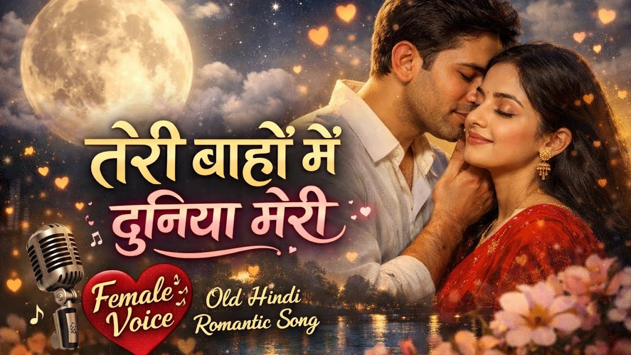 तेरी बाहों में दुनिया मेरी ❤️ | Old Hindi Romantic Song | Female Voice 90's Love Song | Gaurav Beats