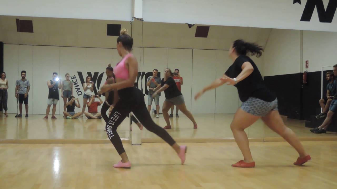 Bersy Cortez & Noelia Delgado - Pasos Libres & Pachanga & Salsa Avanzado on2 2016-07@Dflow Malaga
