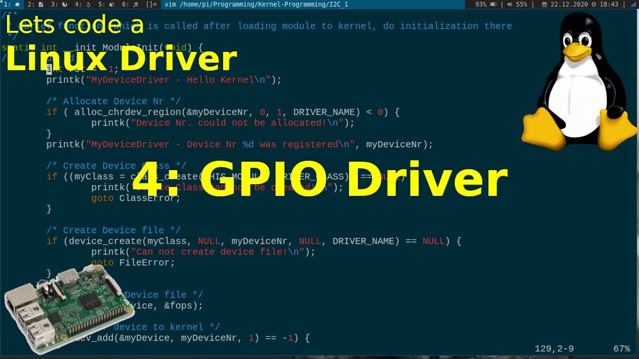 Давайте напишем драйвер для Linux - 4: Драйвер GPIO