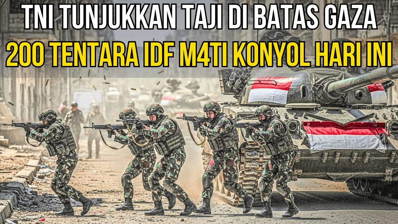 HEBOH‼️200 TENTARA IDF TEWAS DITANGAN TNI‼️BALAS DENDAM ISRAEL GAGAL TOTAL