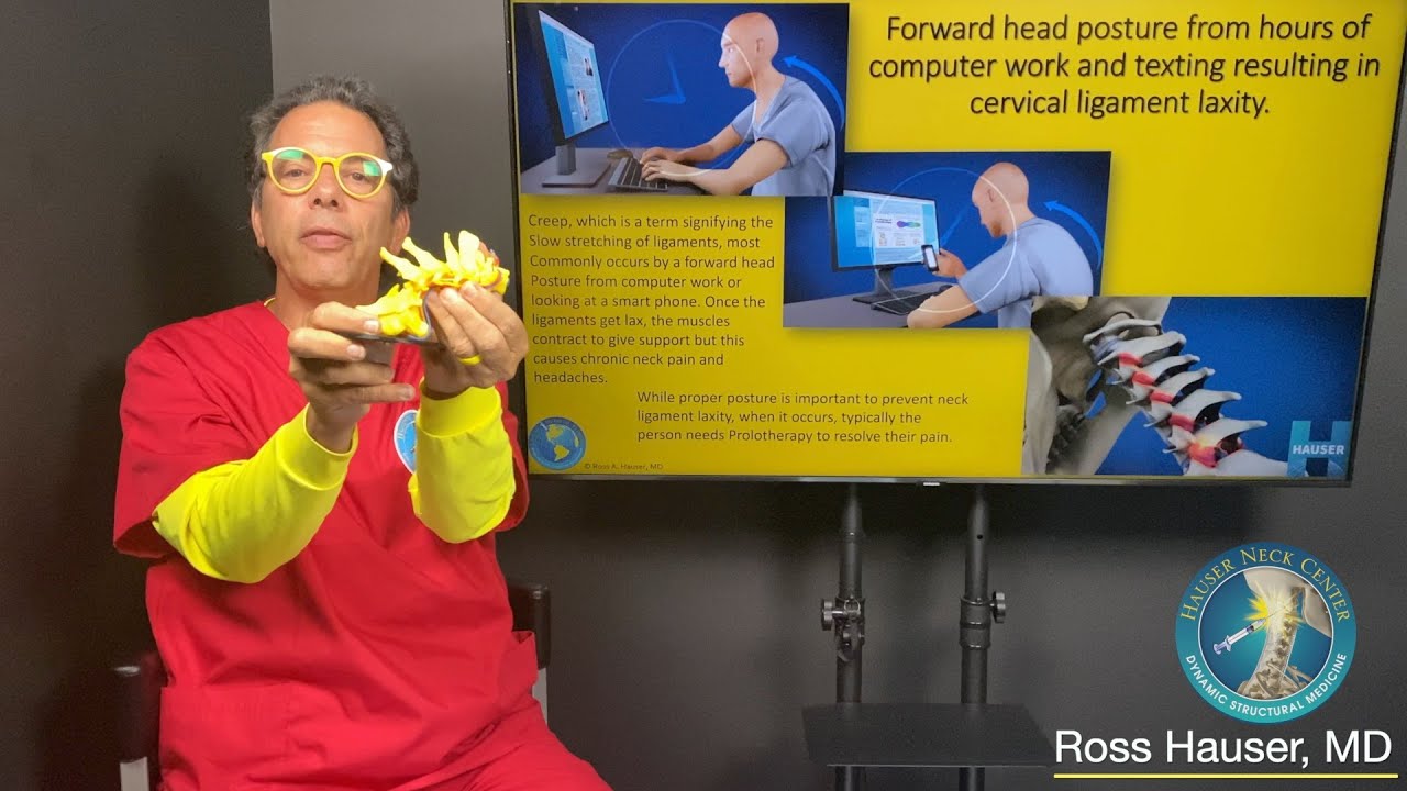 Ligamentous cervical instability and increased pressure from poor posture - Ross Hauser, MD