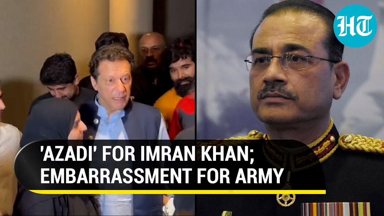 Imran Khan embarrasses Pak Army; Gets hero's welcome at Zaman Park Lahore after release