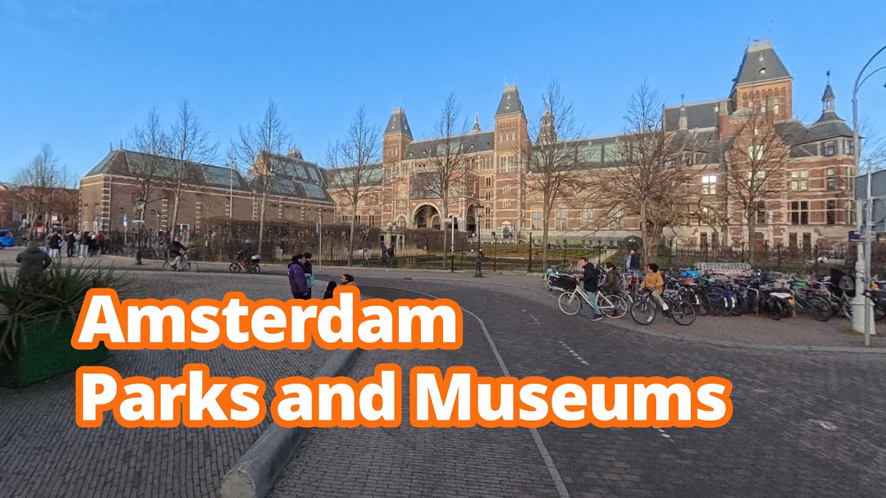 Walking Tour: 4k Amsterdam Parks and Museums