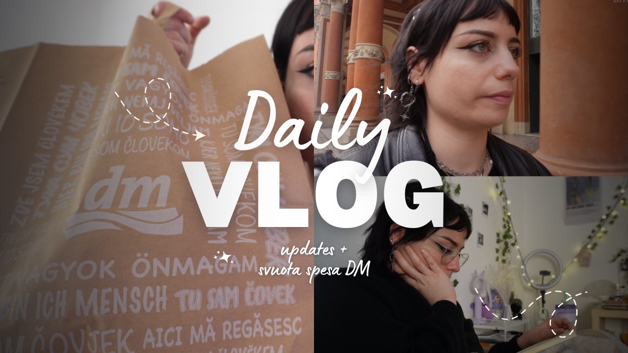 vlog giornaliero a bologna e update generici + svuota la spesa dm 💫