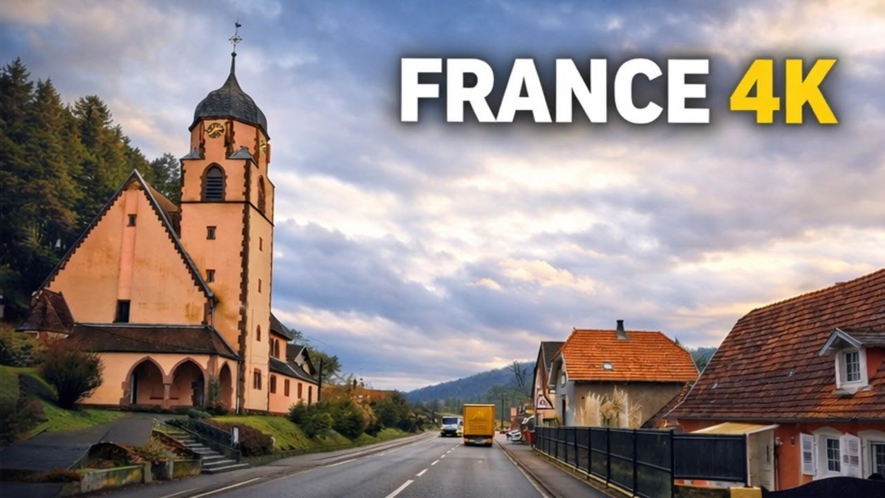 Relaxing Scenic Drive in France 🇫🇷 (4K UHD) | Hidden Countryside Roads