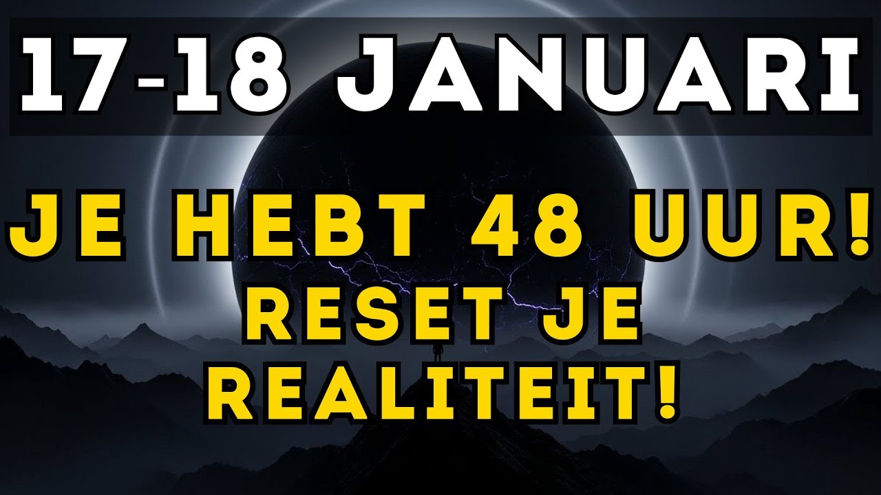 JE HEBT NOG 48 UUR! Doe DIT of je leven blijft hetzelfde.