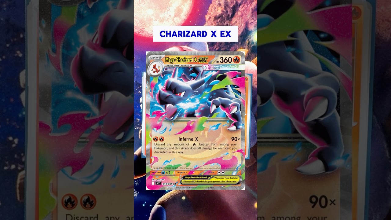 Обновлённый список колод Mega Charizard X ex | Mega Evolution | Phantasmal Flames | Pokemon TCG