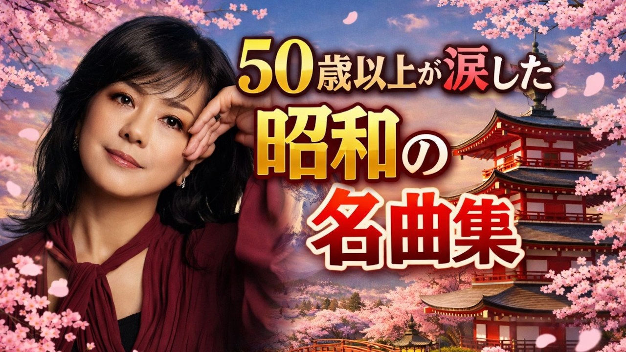 50歳以上が涙した昭和の名曲集🌸心に響く懐かしいメロディ📀 昭和の名曲メドレー📀