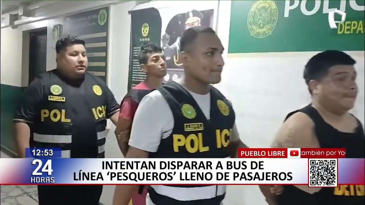 24Horas | Pueblo Libre: intentan disparar a bus de línea 'Pesqueros'