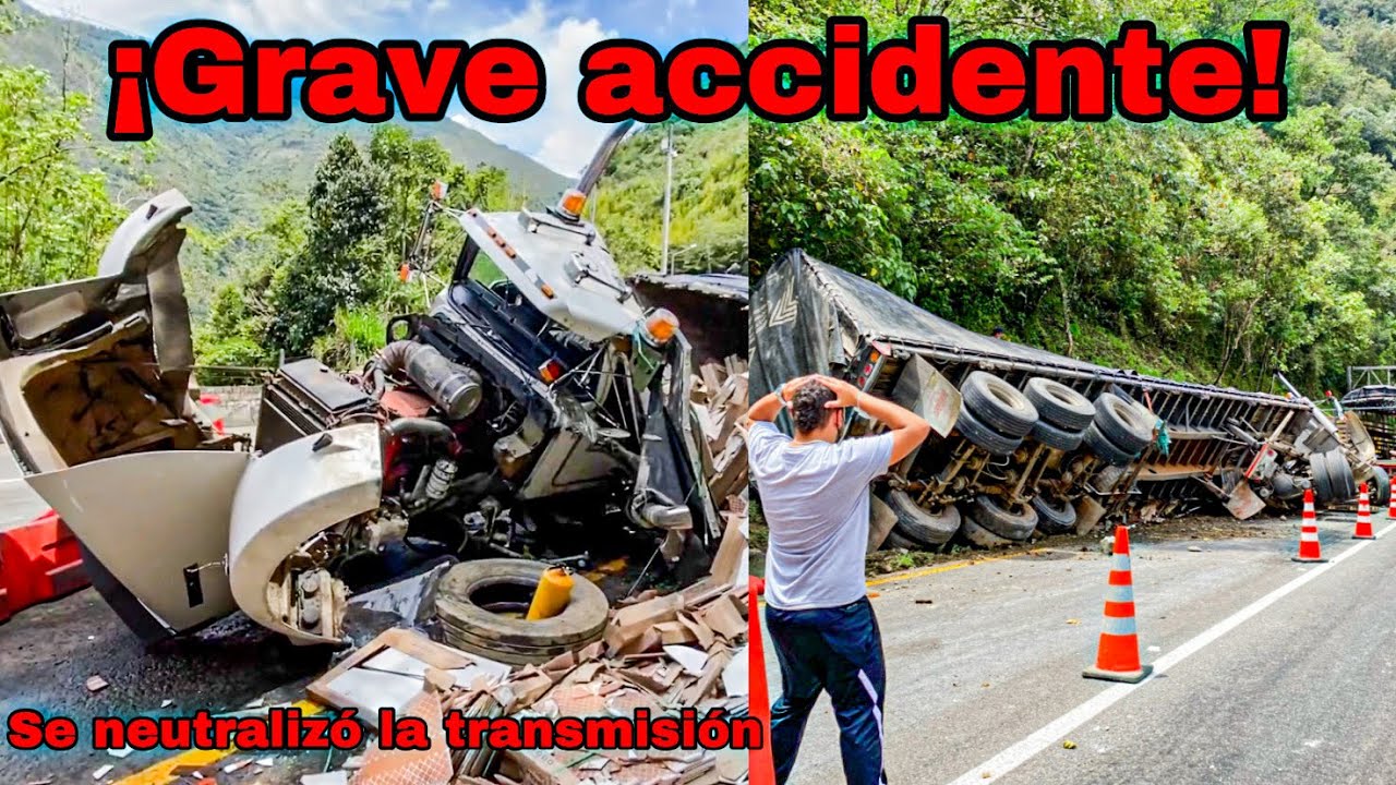 Grave accidente bajando una loma muy peligrosa entre Bogota - Villavicencio sector Quebrada Blanca