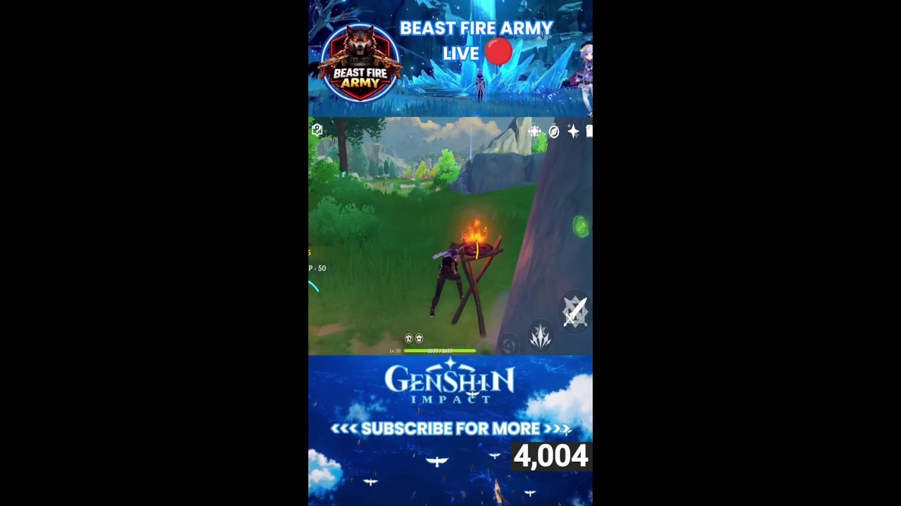 Genshin Impact Mobile live with Jaani #shortfeed #freefiremaxlive #verticallive #beastfirearmyff