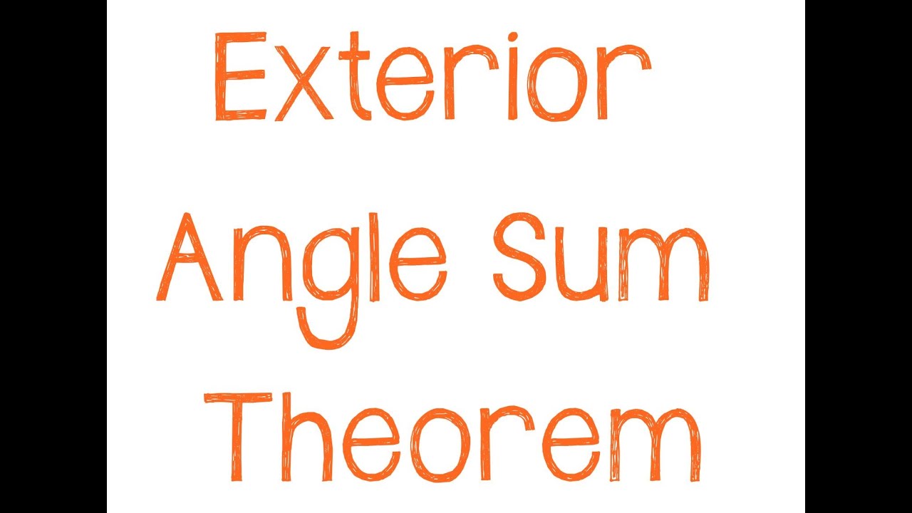Exterior Angle Sum Theorem of Triangles