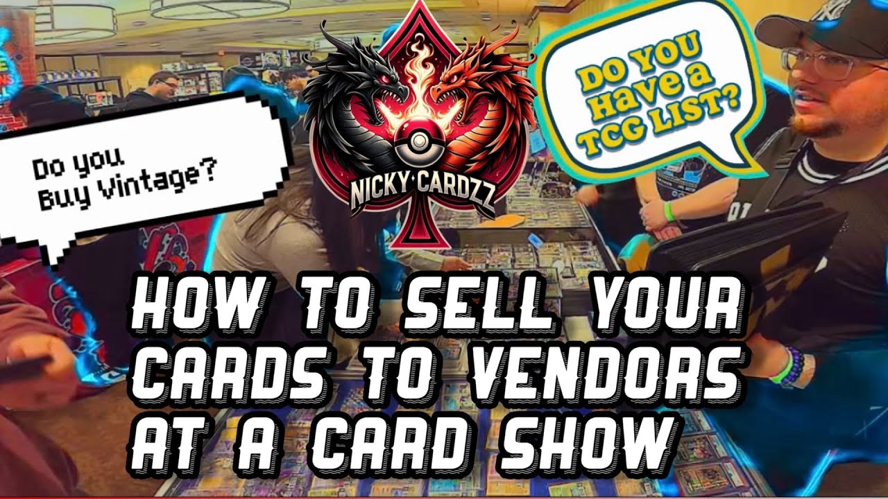 Want to know the proper way to sell your cards to a vendor at a card show? Let me show you how....